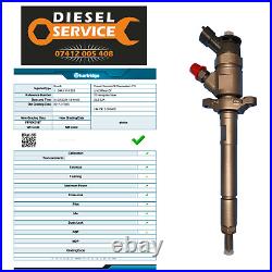 0445110353 Peugeot Citroen Volvo Ford 1.6 TDCI HDI Diesel Fuel Injector W Report