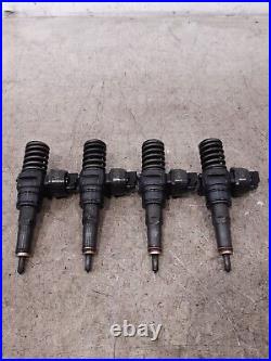 2006 Vw Touran 1.9 Tdi Bxe Set Of Four Bosch Diesel Fuel Injectors 038130073ag