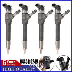 4pcs Fuel Injectors 0445110249 for 2006-11 BOSCH FORD RANGER MAZDA BT50 3.0L C/R