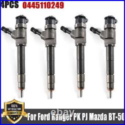 4pcs Fuel Injectors 0445110249 for 2006-11 BOSCH FORD RANGER MAZDA BT50 3.0L C/R