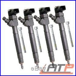 4x Bosch Fuel Nozzle And Holder Mercedes C-class W203 S203 200 220 Cl203 220