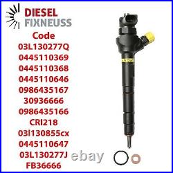4x Fuel Injector Nozzle VW Audi Seat Skoda 2,0 Tdi 0445110368 03L130277J