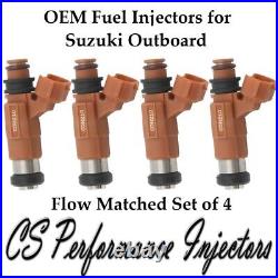 4x OEM Fuel Injectors for Suzuki Outboard 2001-2008 DF90 01 02 03 04 05 06 07 08