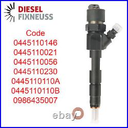 4x injection nozzle Renault Trafic Vauxhall 1.9dCi 445110145 0445110146 0445110021