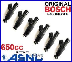6 BOSCH Fuel Injectors for Ford BA BF XR6 turbo 650cc 60lb 62lb 65lb EV6 FPV HSV