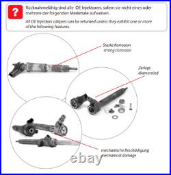 6 x RECONDITIONED Injectors 0445115037 059130277AB Bosch Audi VW V6 3,0 TDI