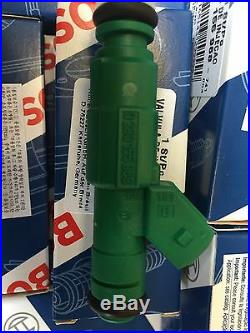 8 Authentic Genuine BOSCH 0280155968 42lb Green Giant Fuel Injectors NEW in Box