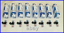 8 new Genuine Bosch 0280158187 short style fuel injectors made in USA