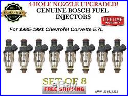8x Bosch 4-Hole UPGRADED Fuel Injectors for 1985-1991 Chevrolet Corvette 5.7L