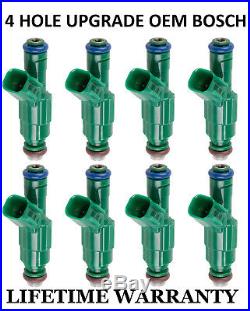 Best Upgrade Flow-Matched 4 nozzle Set Of 8 Fuel Injectors for Ford Lincoln 5.4L