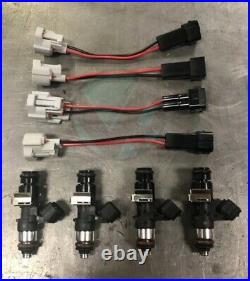 Bosch EV14 2200cc Fuel Injectors for Honda Acura K Series with Adapters & Clips