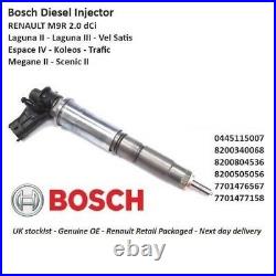 Brand New Genuine For Nissan Diesel Fuel Injector 0445115007 2.0 Dci M9R