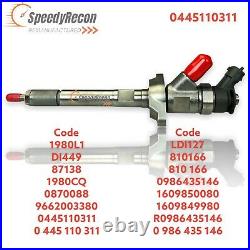 Citroen C3 1.6 HDI 05-11 Bosch Fuel Injector 0445110311 0986435146 9662003380