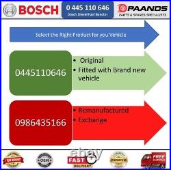 Fits VW SEAT SKODA Audi 03L130277Q Diesel Fuel Injectors Bosch 0445110646