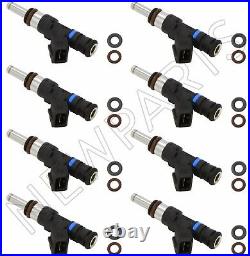 For BMW M3 08-13 E90 E92 E93 Set of 8 Fuel Injectors BOSCH 0280158164 16 Seals
