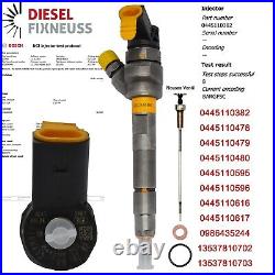 Fuel Injector Nozzle Injectors BMW X3 F10 F11 520d 530d 320d 330d 0445110382