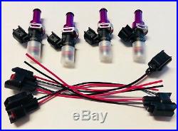 NEW 1000cc FUEL INJECTORS KIT HONDA ACURA TURBO BOOST WITH PIGTAILS