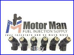 UPGRADE 4 Hole New Bosch Fuel Injector set (6) JEEP 4.0L 1999-2004