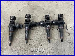 Vw Audi Skoda Set Of Four Bosch Diesel Fuel Injectors 038130073al